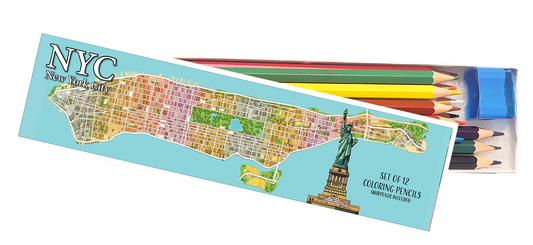 NYC Coloring Pencil Box Set