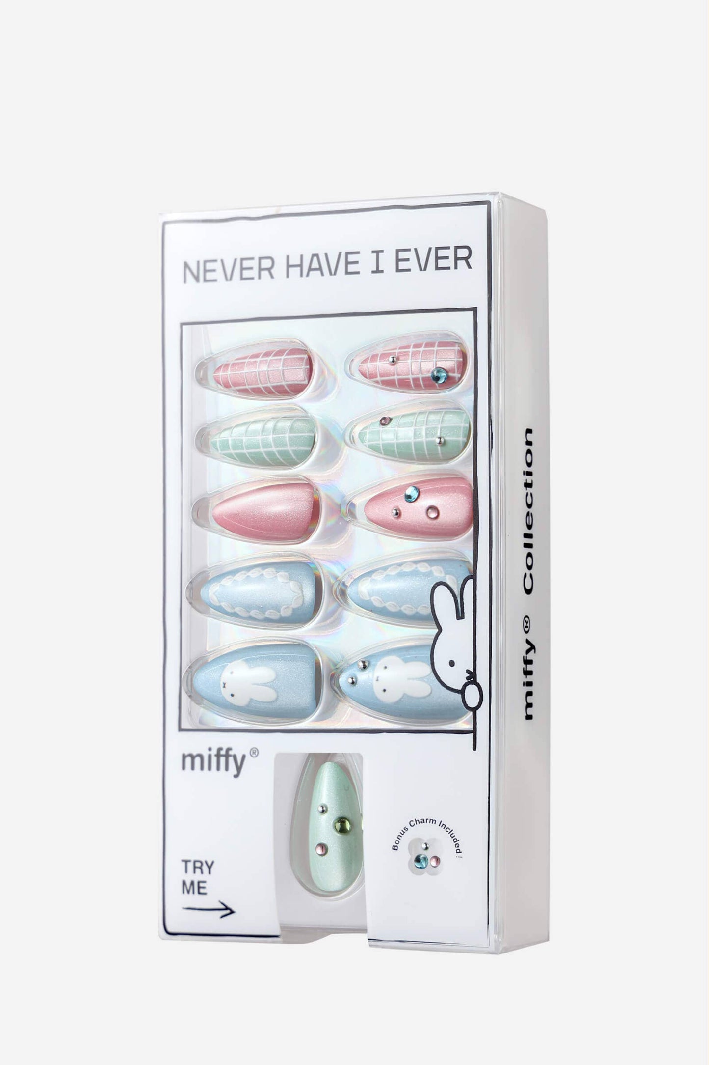 PASTEL MIFFY - ALMOND PRESS-ON NAILS