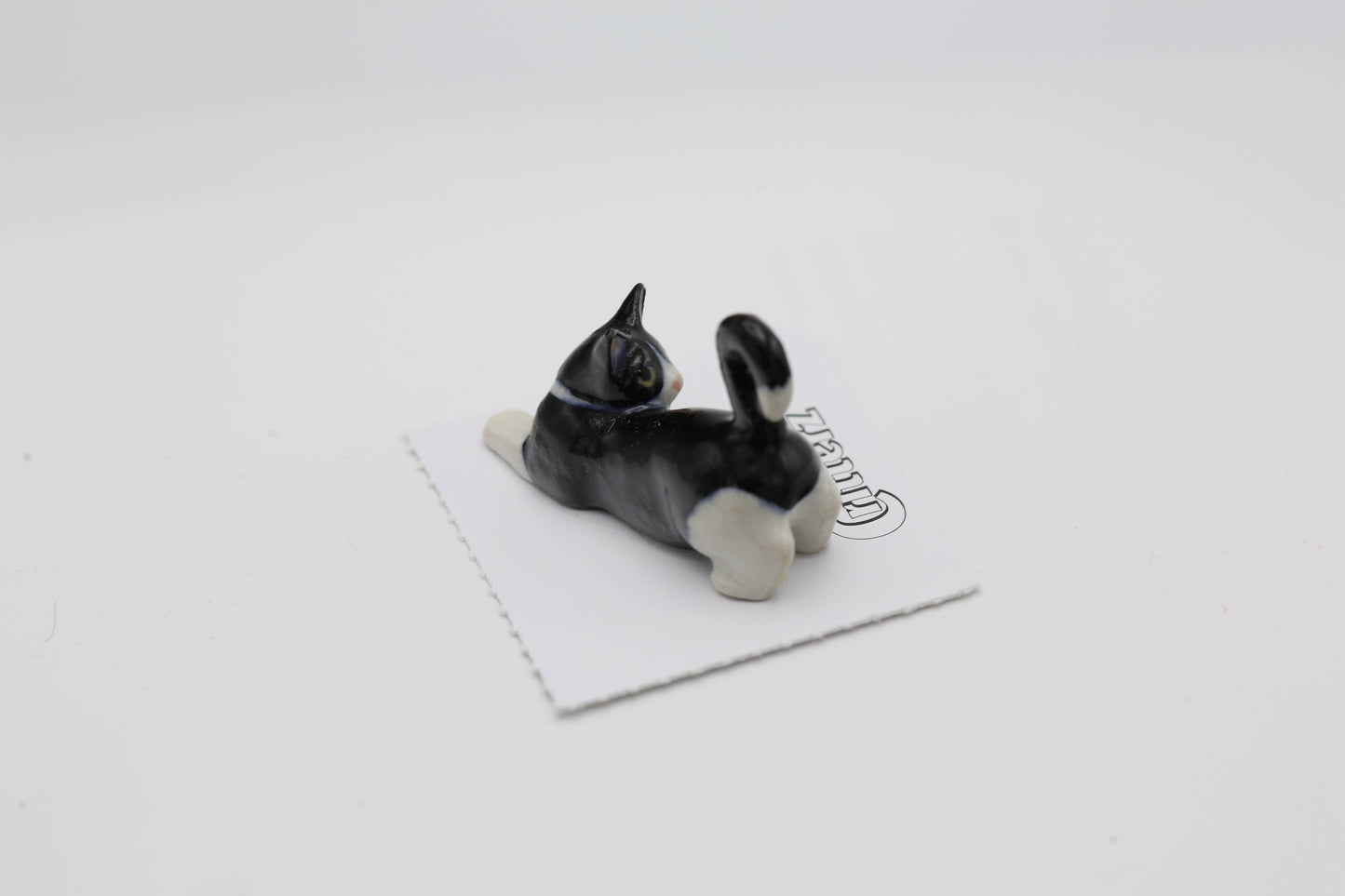 Chessie Tuxedo Kitten Porcelain Miniature