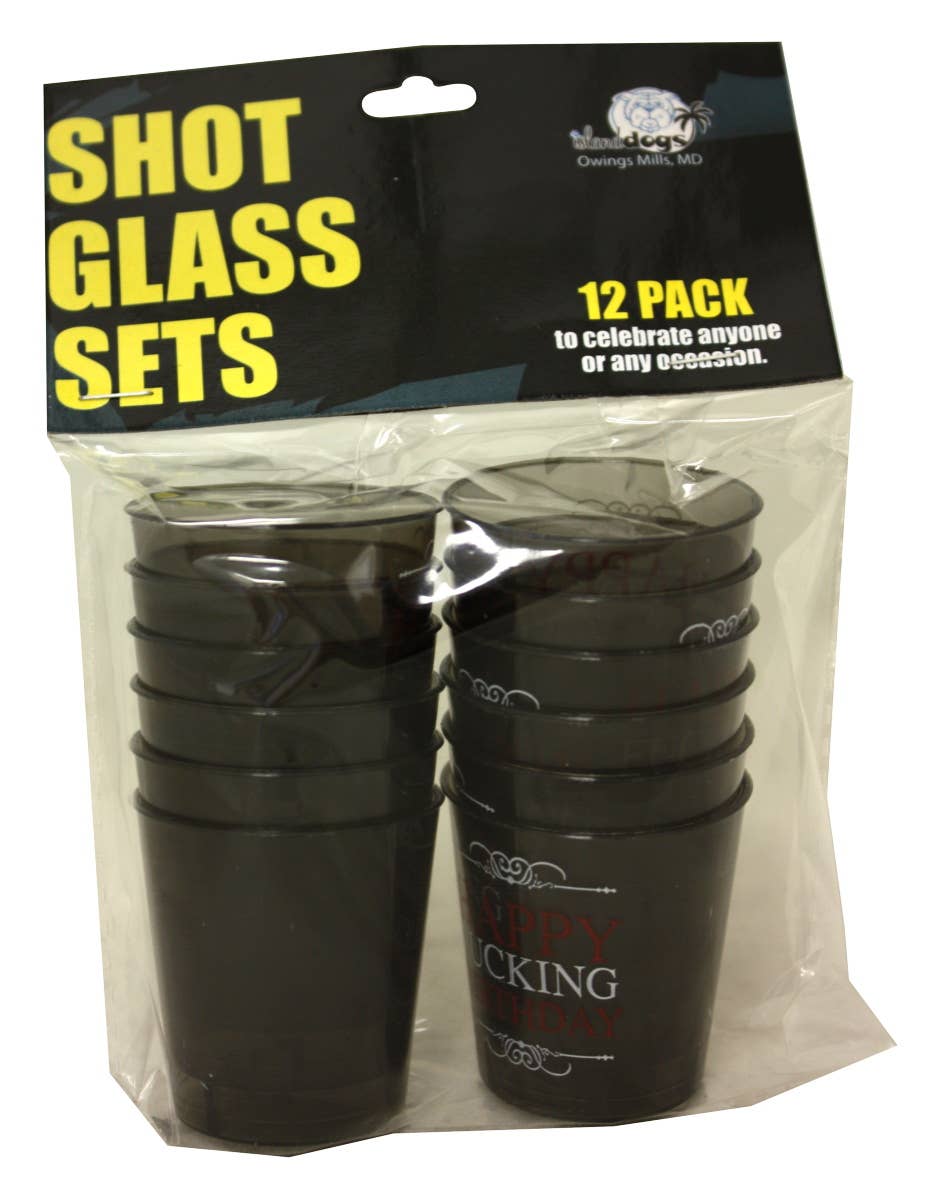 Island Dogs - Happy Fucking Birthday Shot Glass Set