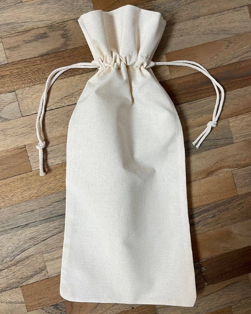 TBF Premium Cotton Wine Bags - Single Bottle - WB147