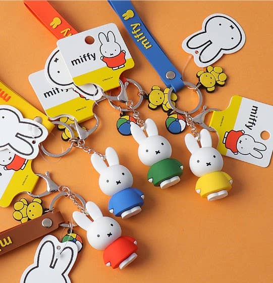 Miffy Charaters Figure Key Holder-Bag Charm, Gift Key Ring