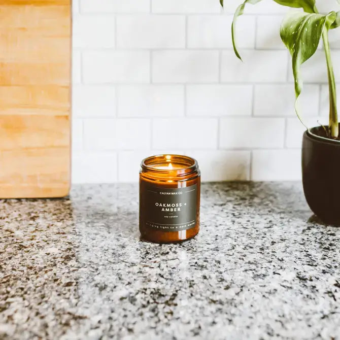 Palo Santo + Cypress - Amber Jar Soy Candle