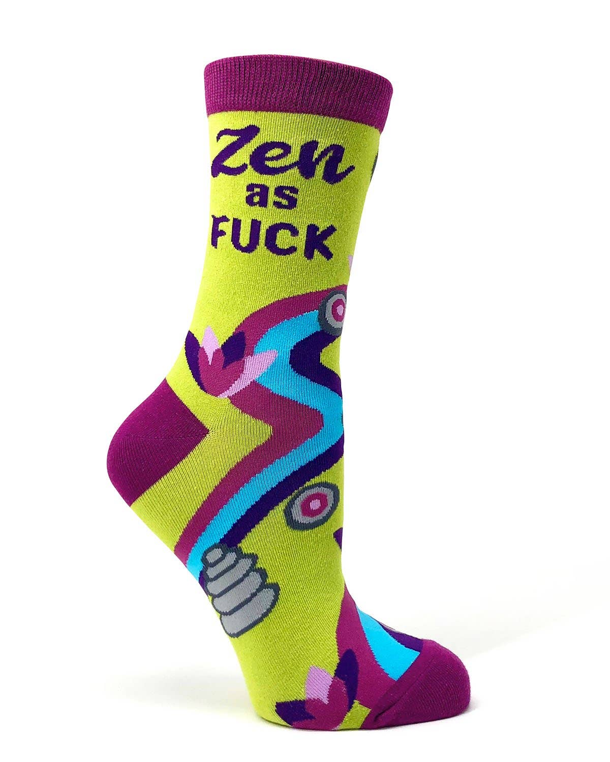 Fabdaz - Zen as F**k Women's Crew Socks