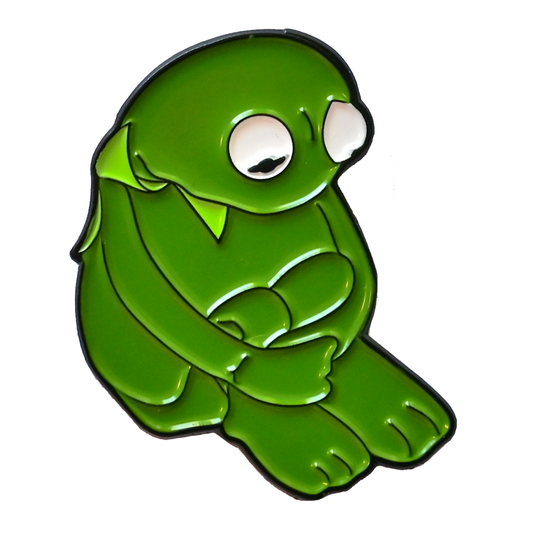 Sad Kerm Meme Soft Enamel Pin