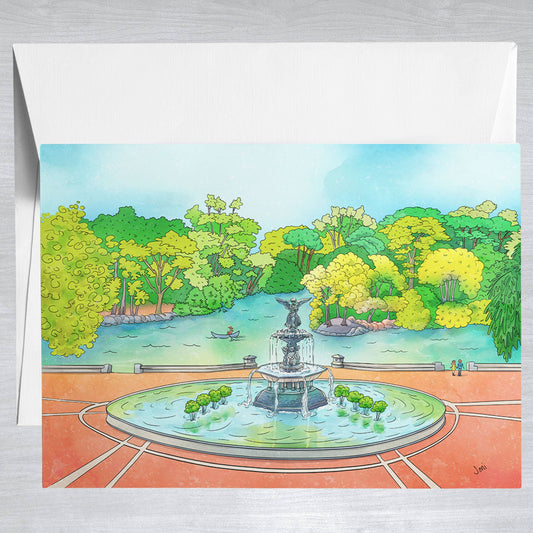 Bethesda Fountain -Central Park NYC- Greeting Card