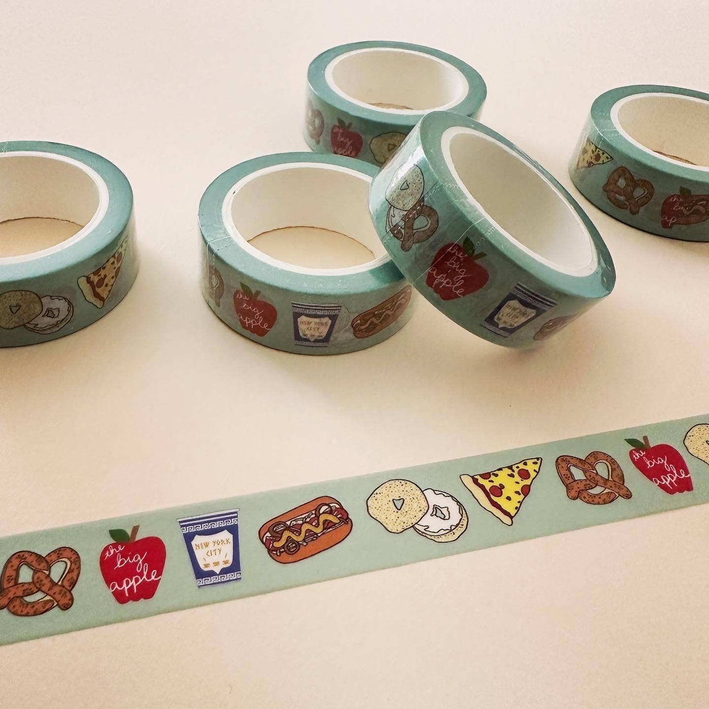 New York City Food Washi Tape Pizza Bagel NYC Souvenir