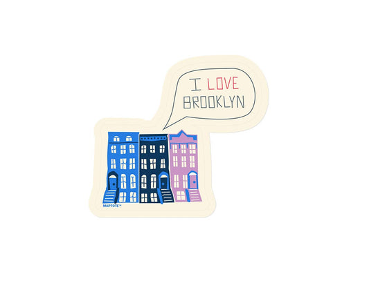Maptote - Brooklyn Brownstone Sticker