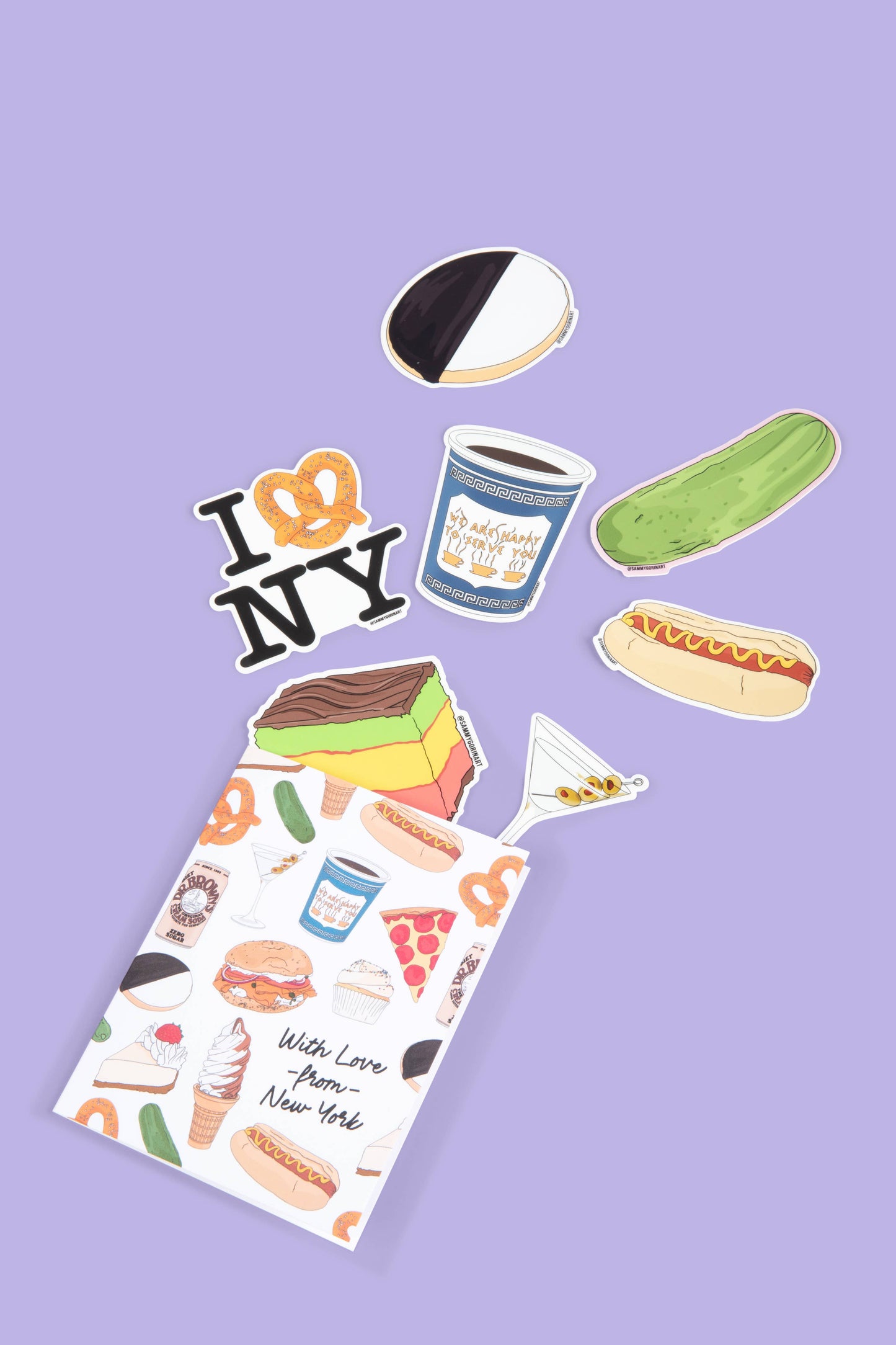 Sammy Gorin LLC - I Love New York Soft Pretzel Sticker