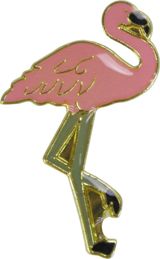Square Deal Recordings & Supplies - Enamel Pin - Pink Flamingo
