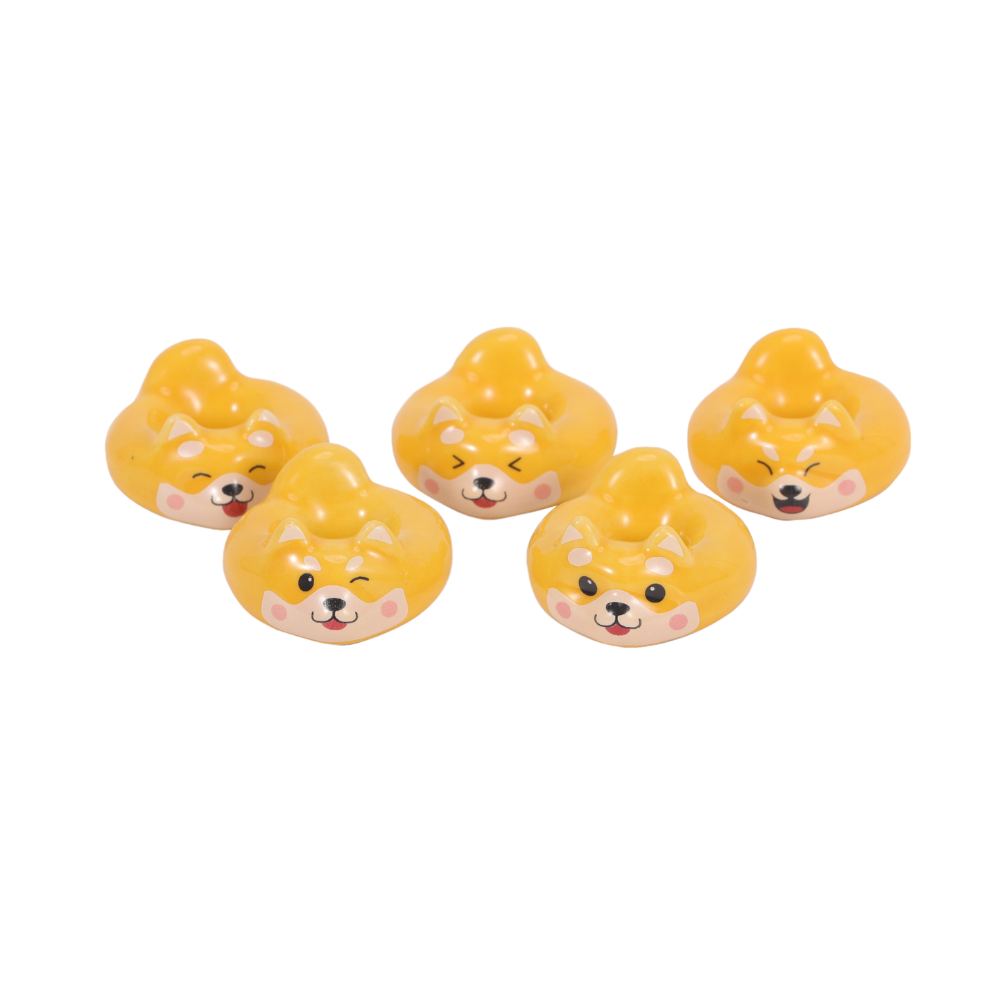 Shiba Inu 5 Piece Chopsticks Rest Ring Set (1/100)