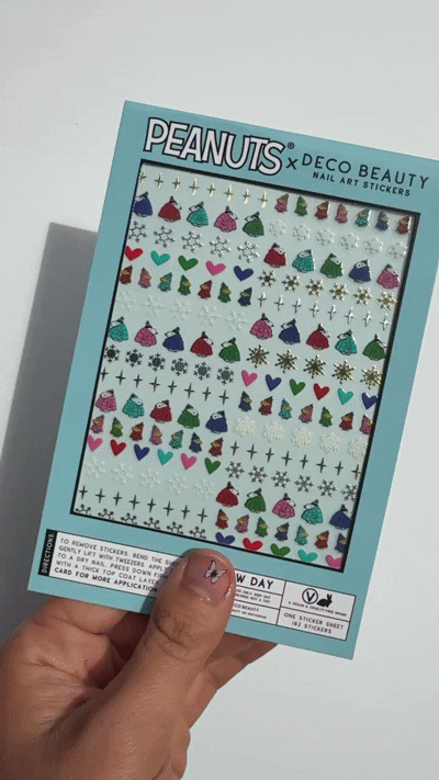 Nail Art Stickers - PEANUTS SNOW DAY