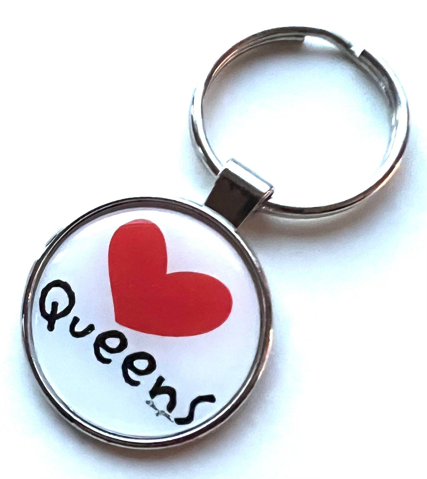 Mary Ellis - Queens New York Keychain Heart