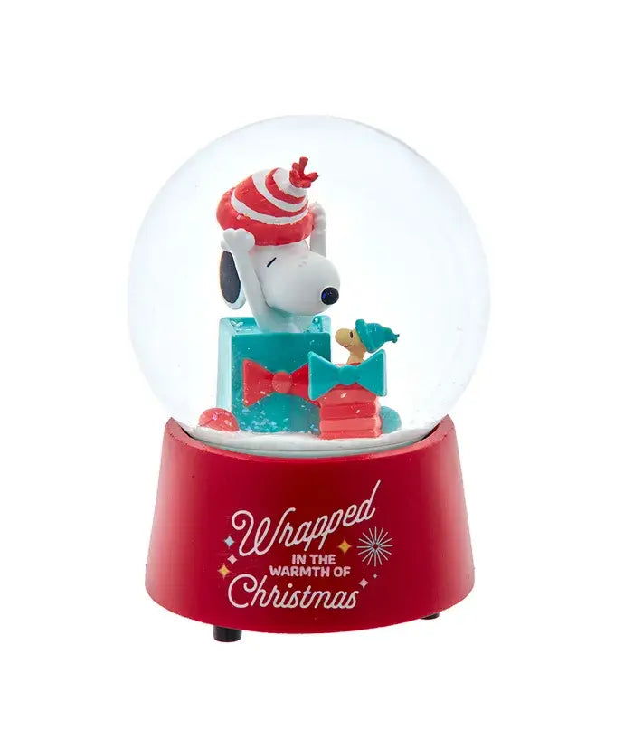 100mm Musical Snoopy W/Presents Water Globes