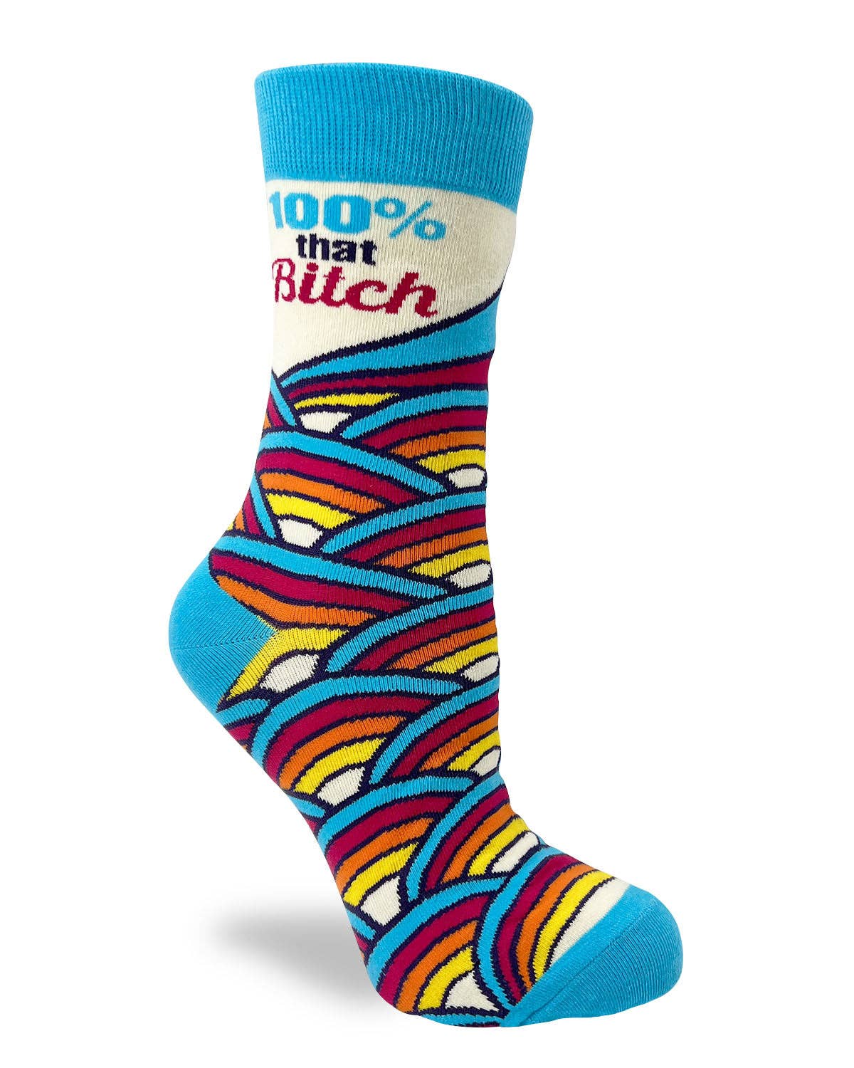 100% That Bitch Ladies' Novelty Crew Socks