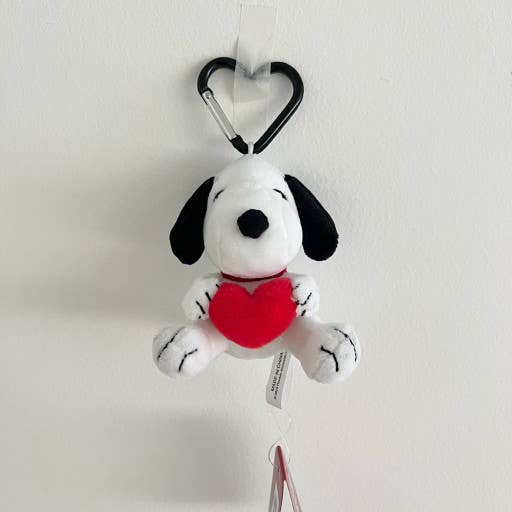 K_Wonderland - Peanuts Snoopy give you Heart Key Chain Bag Charm heart Ring