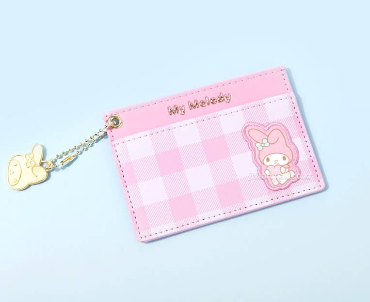 Sanrio Characters Pocket Card Wallet Holder with Metal Charm