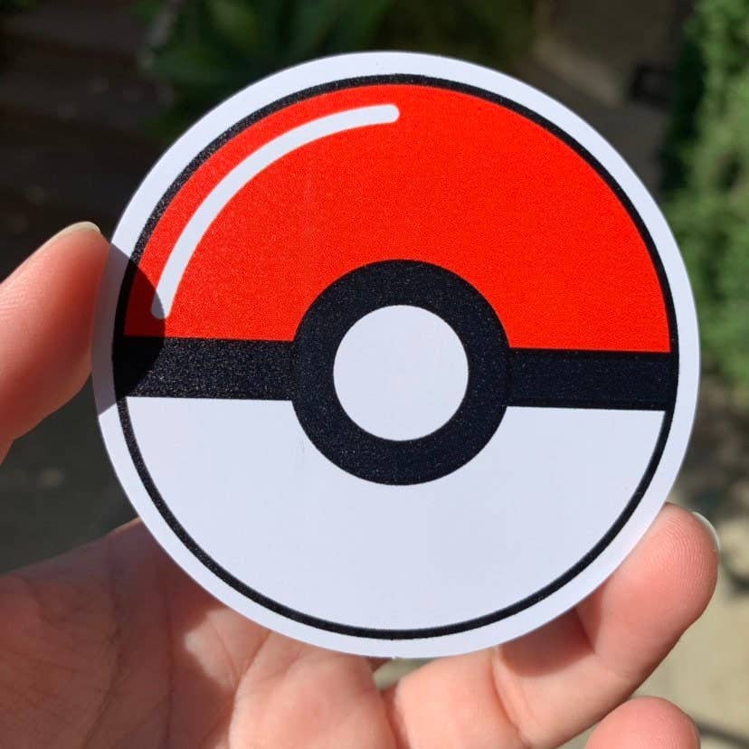 Pokeball Vinyl Sticker - Pokémon / Pokemon Sticker / Laptop Decal / Bumper Sticker / Deck Box / Sun and Moon