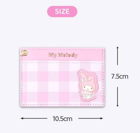 Sanrio Characters Pocket Card Wallet Holder with Metal Charm