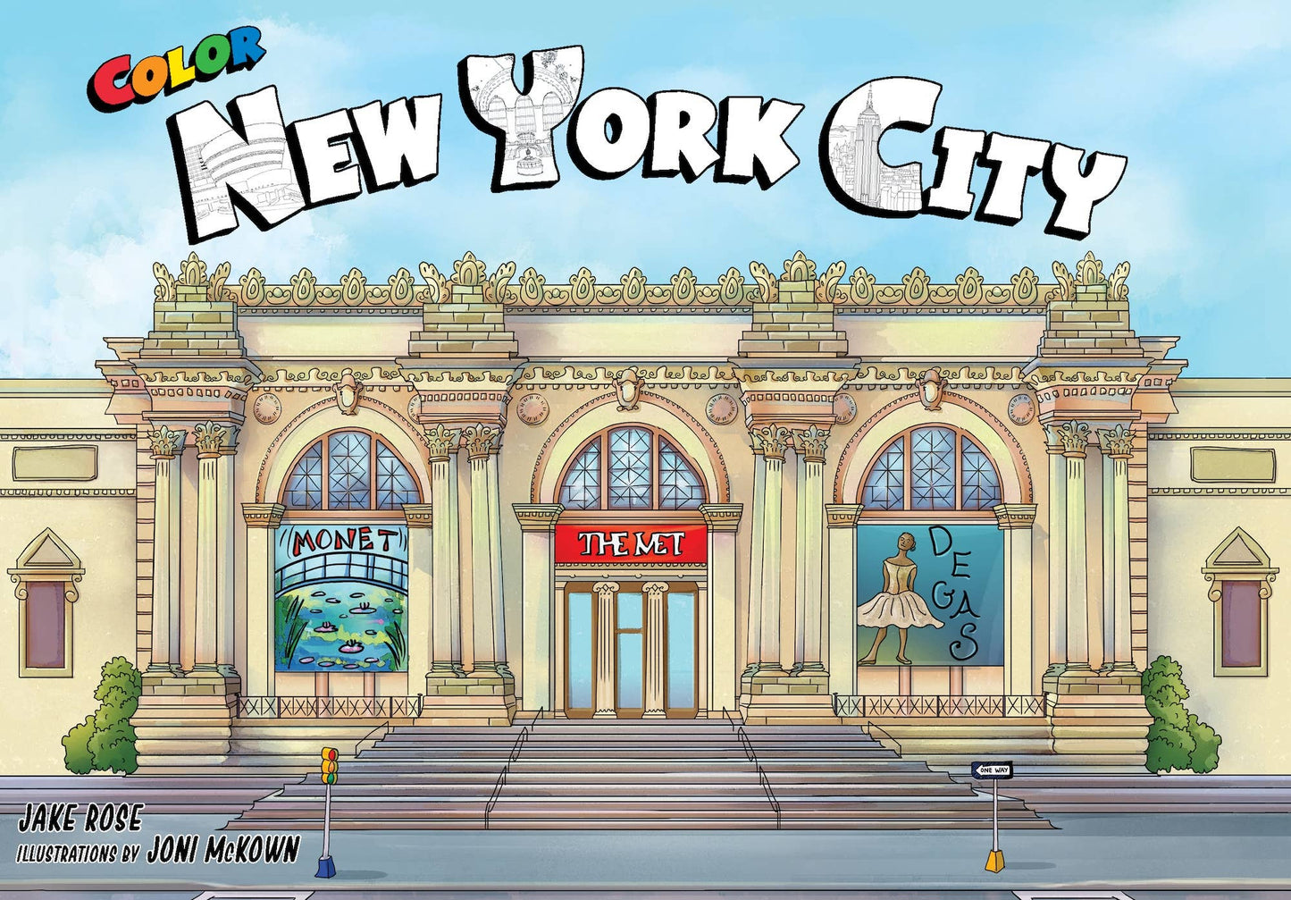 Color New York City coloring book