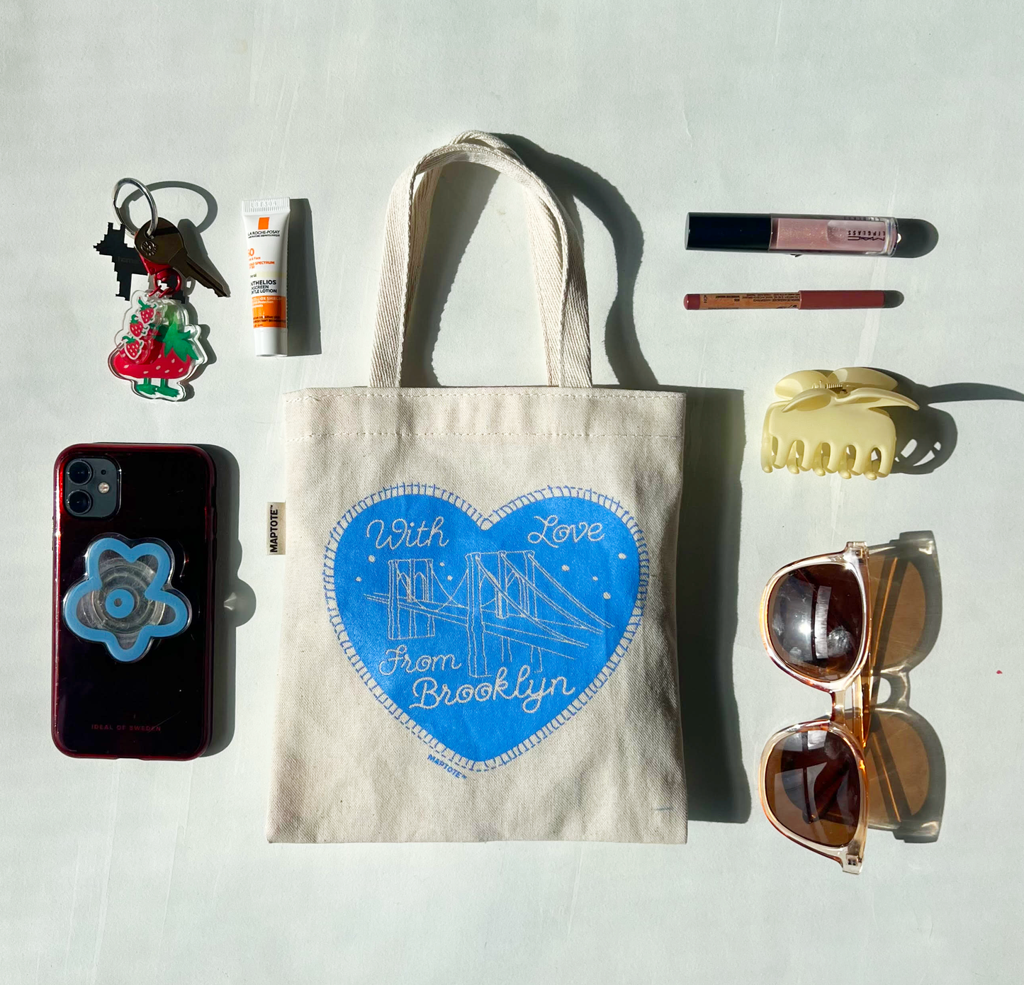 Maptote - Brooklyn Heart Tiny Tote