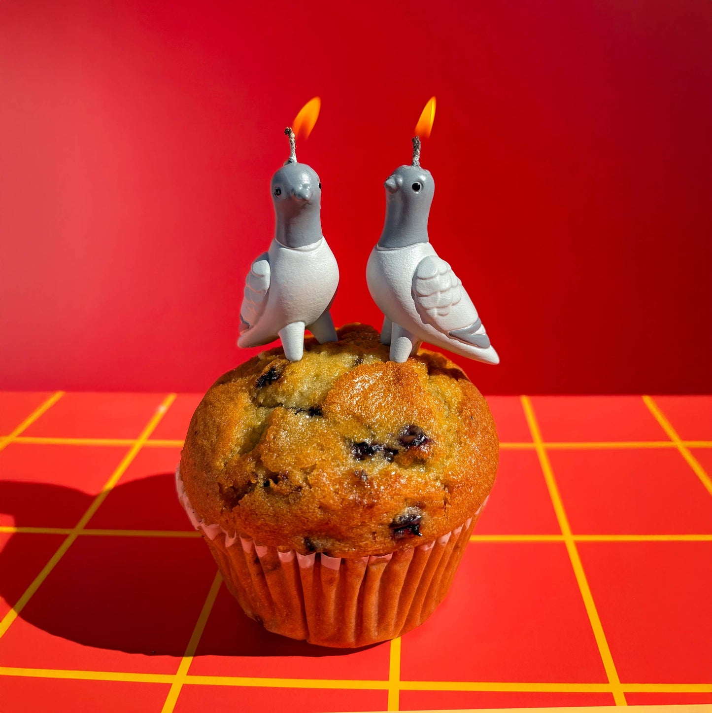 FLOCK PARTY Pigeon Candles - Set of 4