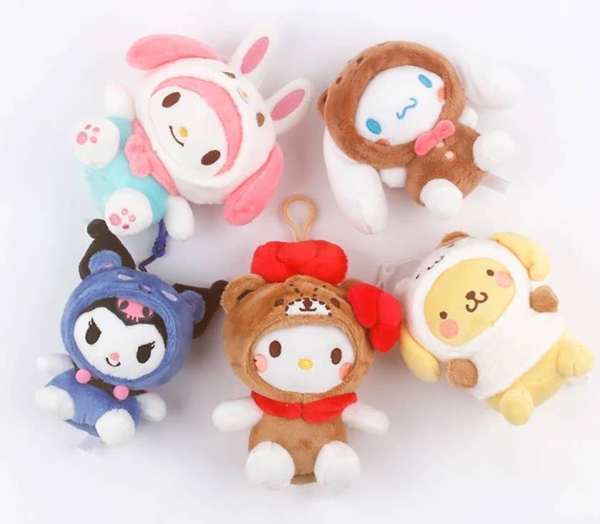 K_Wonderland - Sanrio Costume Characters Plush Bag Cham, Key Chains