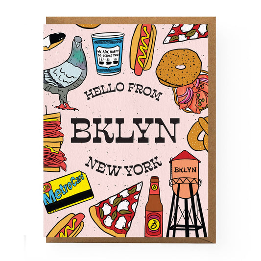 Hello From Brooklyn Greeting Card