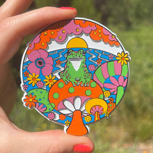 Astral Weekend - Happy Frog Rubber Magnet