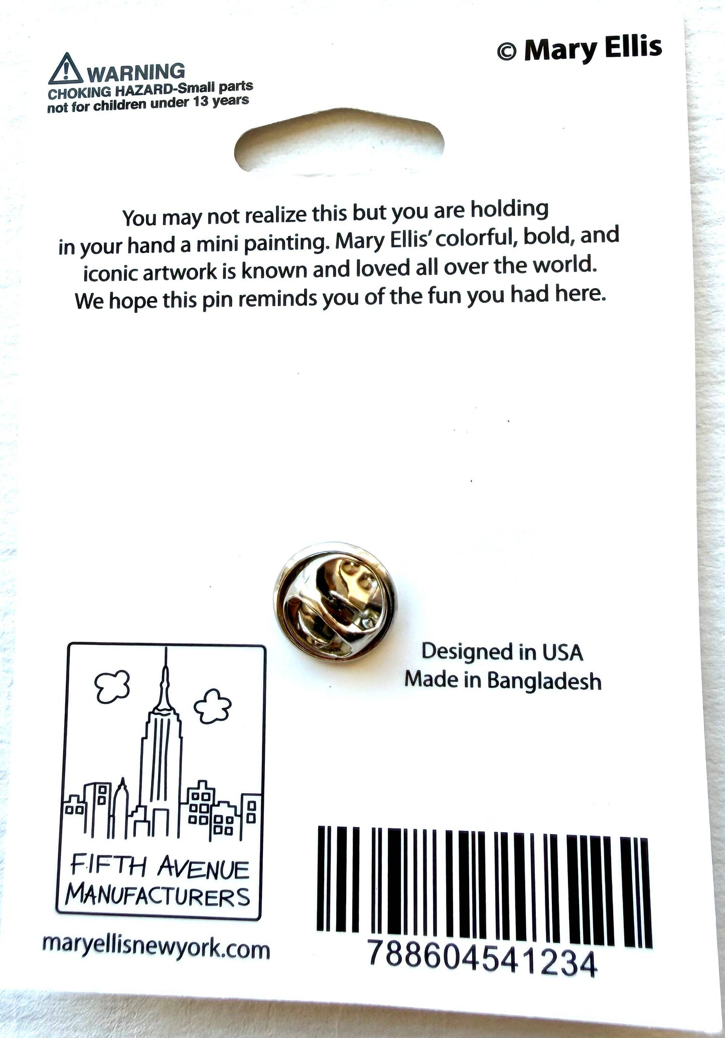 Los Angeles Skyline Enamel Lapel Pin City Souvenir