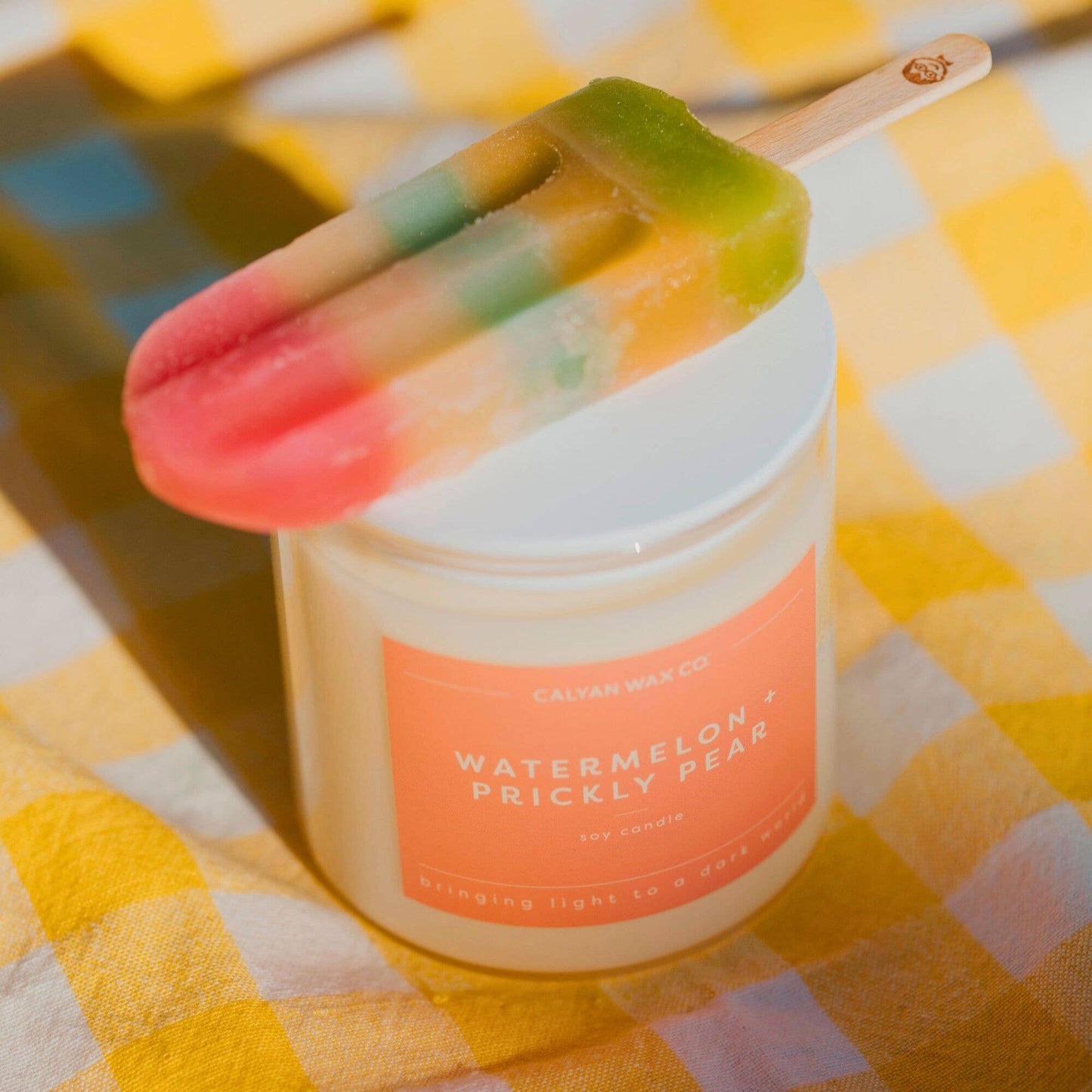 Calyan Wax Co. - Watermelon + Prickly Pear - Clear Glass Tumbler Soy Candle