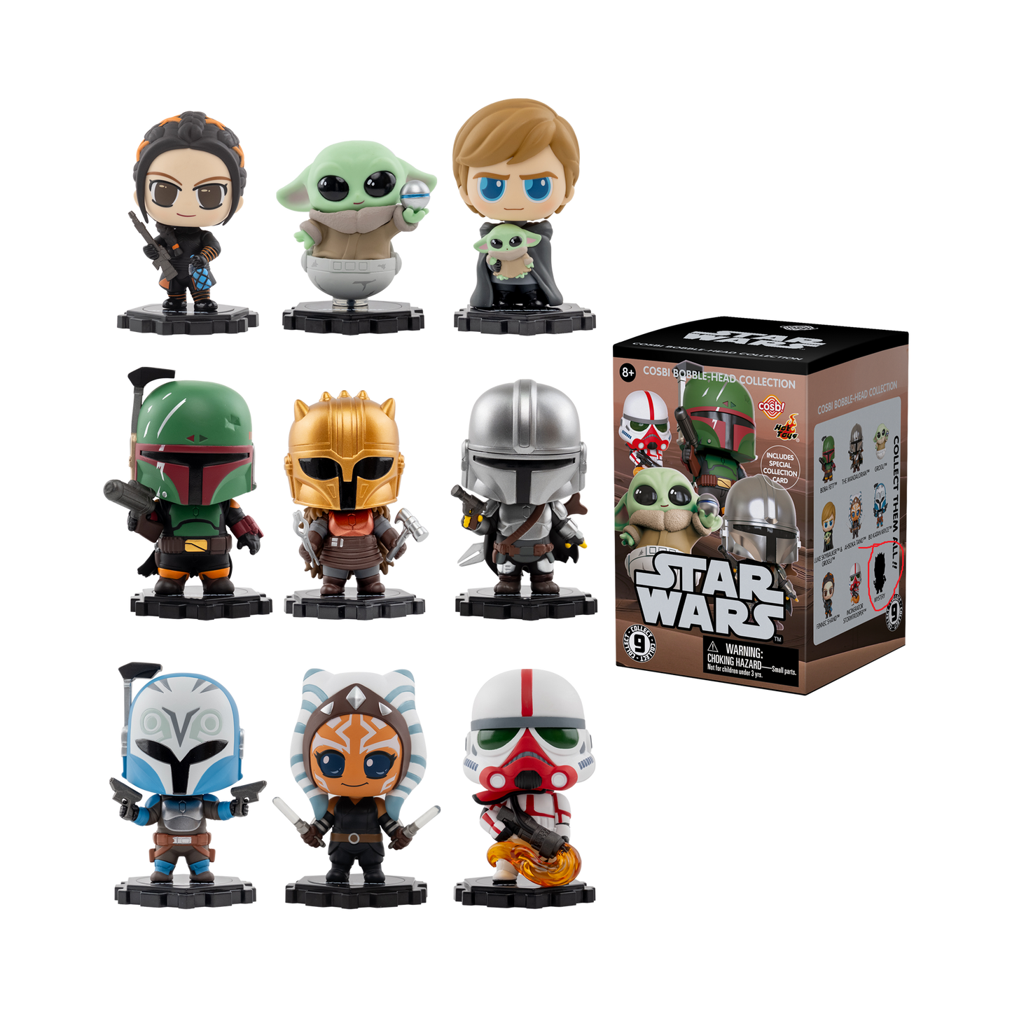 Star Wars Cosbi Bobble Head Collection - Case of 8 Blind Box