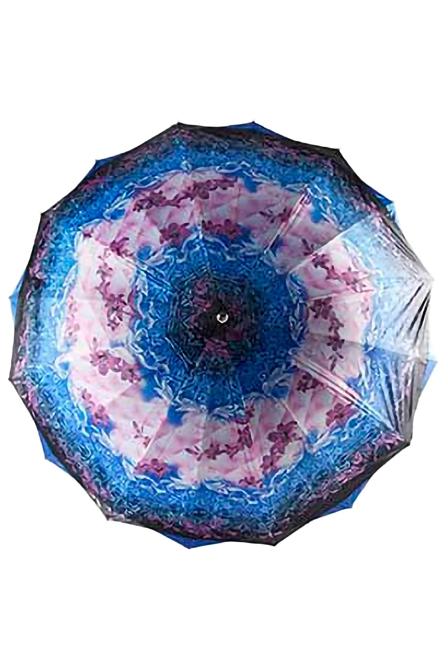 Cap Zone - Floral Double Layer 16-Panel Umbrella - 23.5 Inch