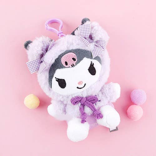K_Wonderland - Sanrio Fluffy Bearhood costume bag charm/ key ring