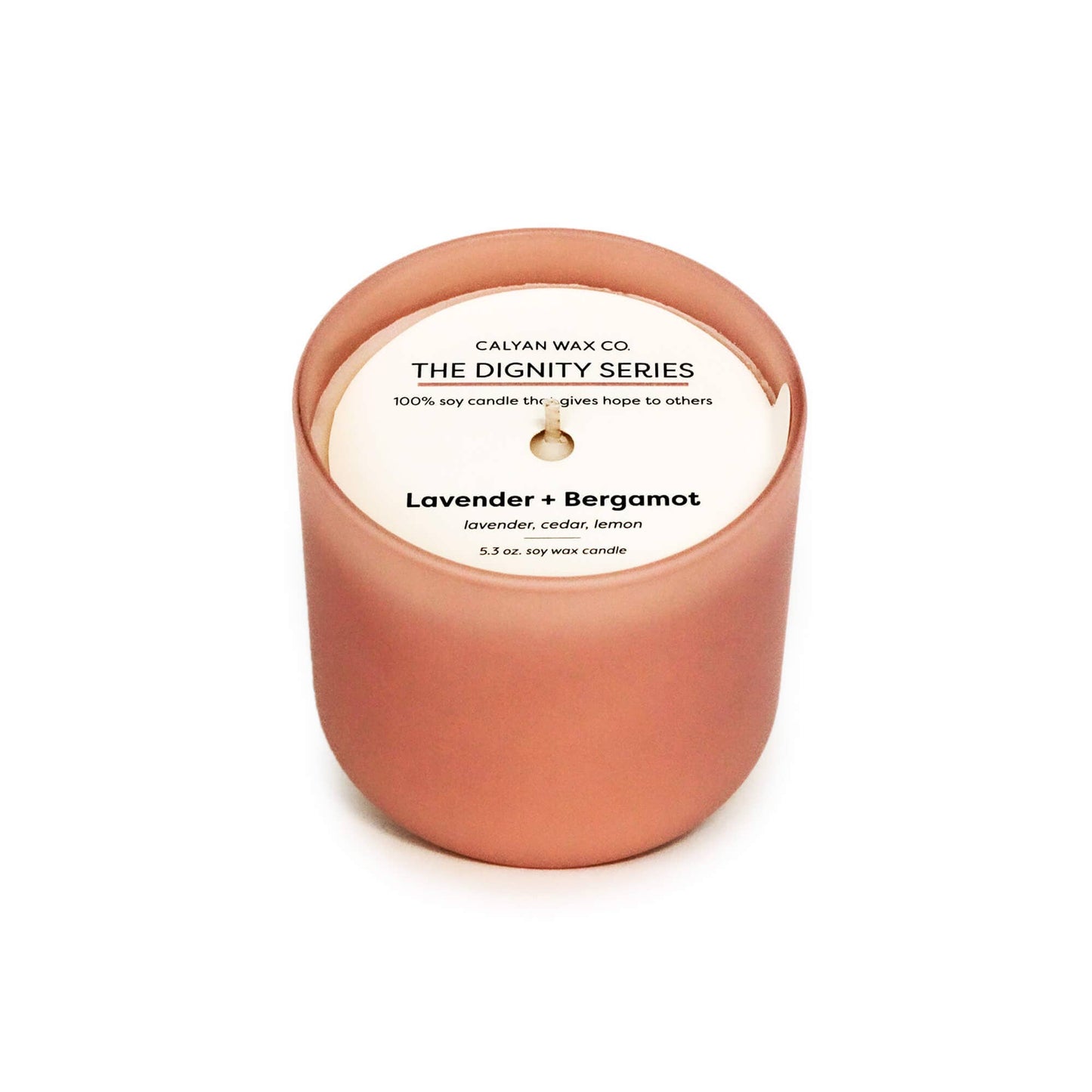 Lavender + Bergamot - Dignity Series Soy Candle