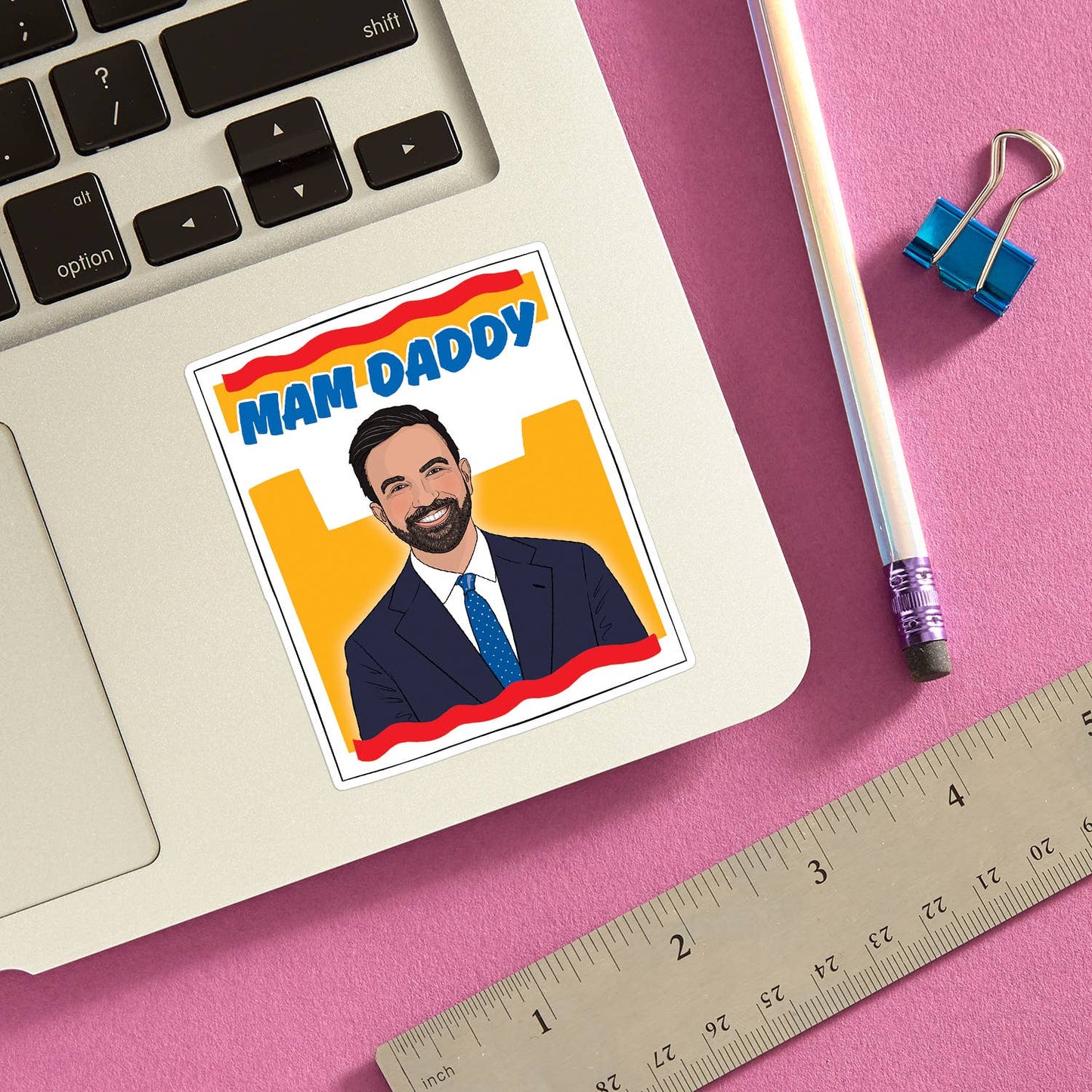 Zohran MamDaddy NYC Die Cut Sticker