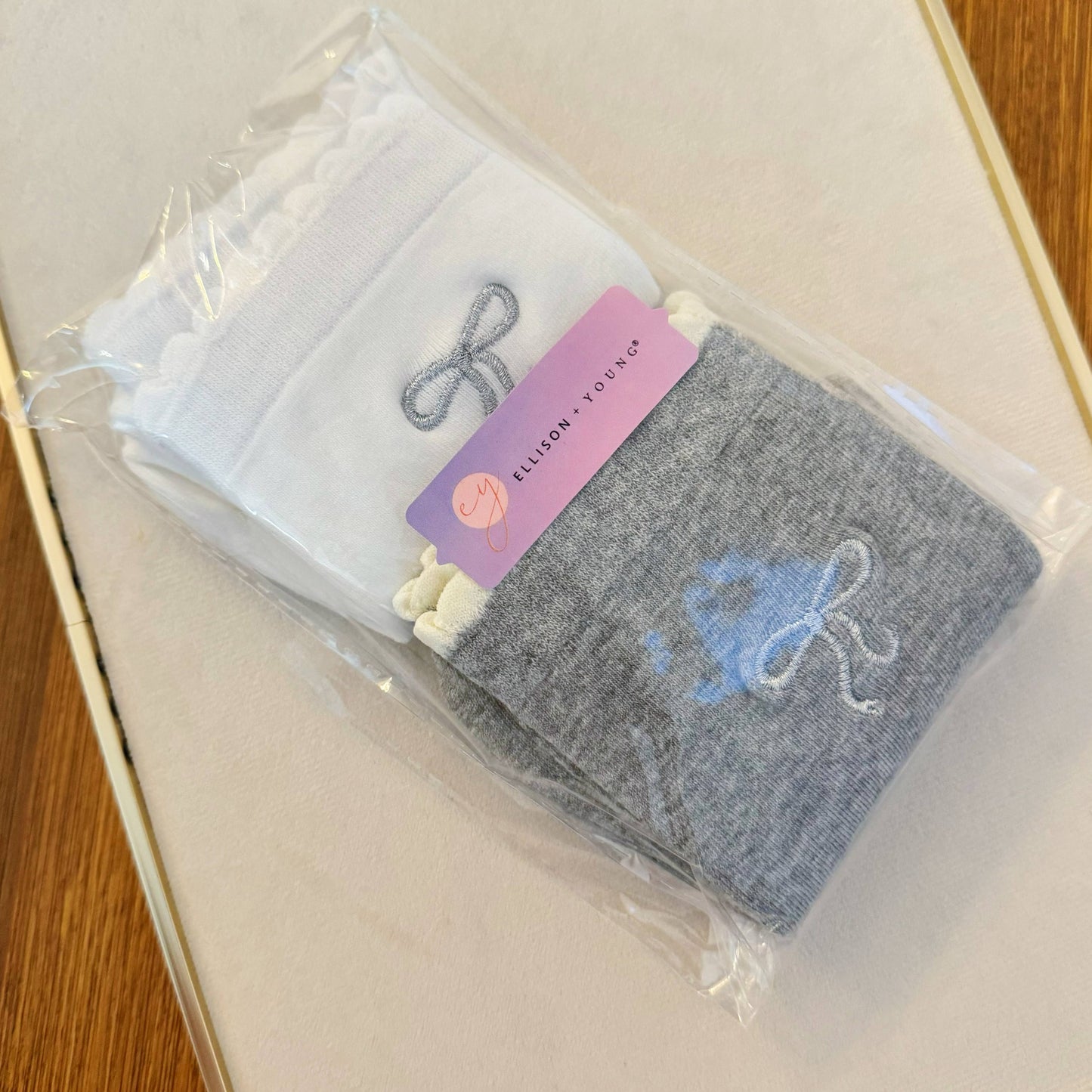 Ellison+Young - Bow Bow Socks Set Of 2