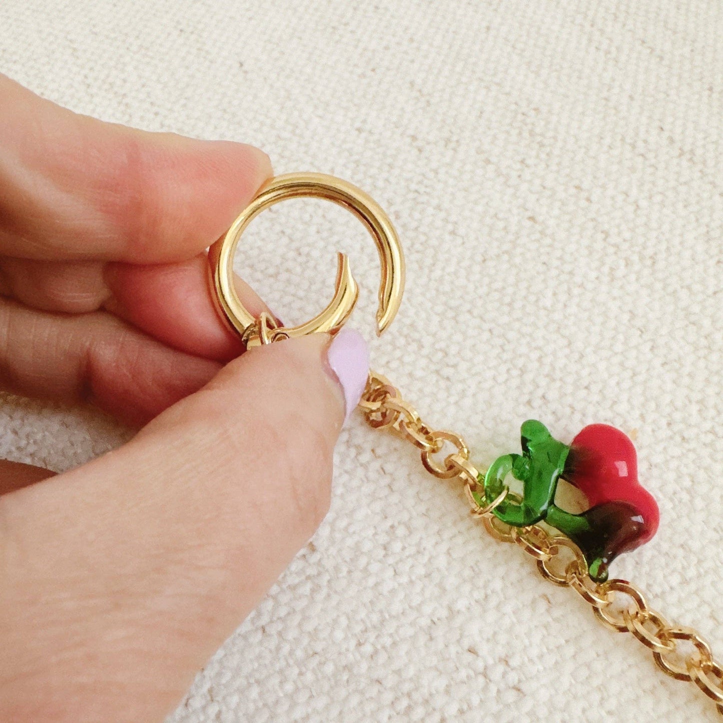 Ellison+Young - Sweet Cherry Drops Bag Charm