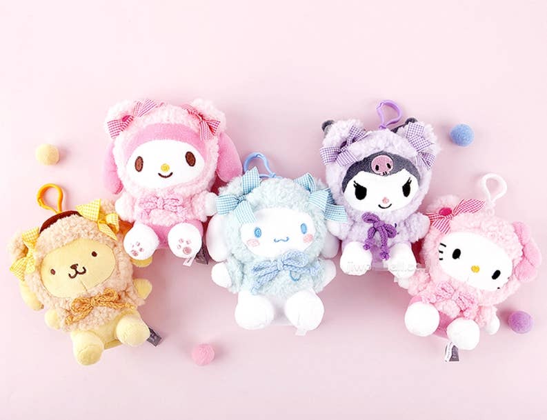 K_Wonderland - Sanrio Fluffy Bearhood costume bag charm/ key ring