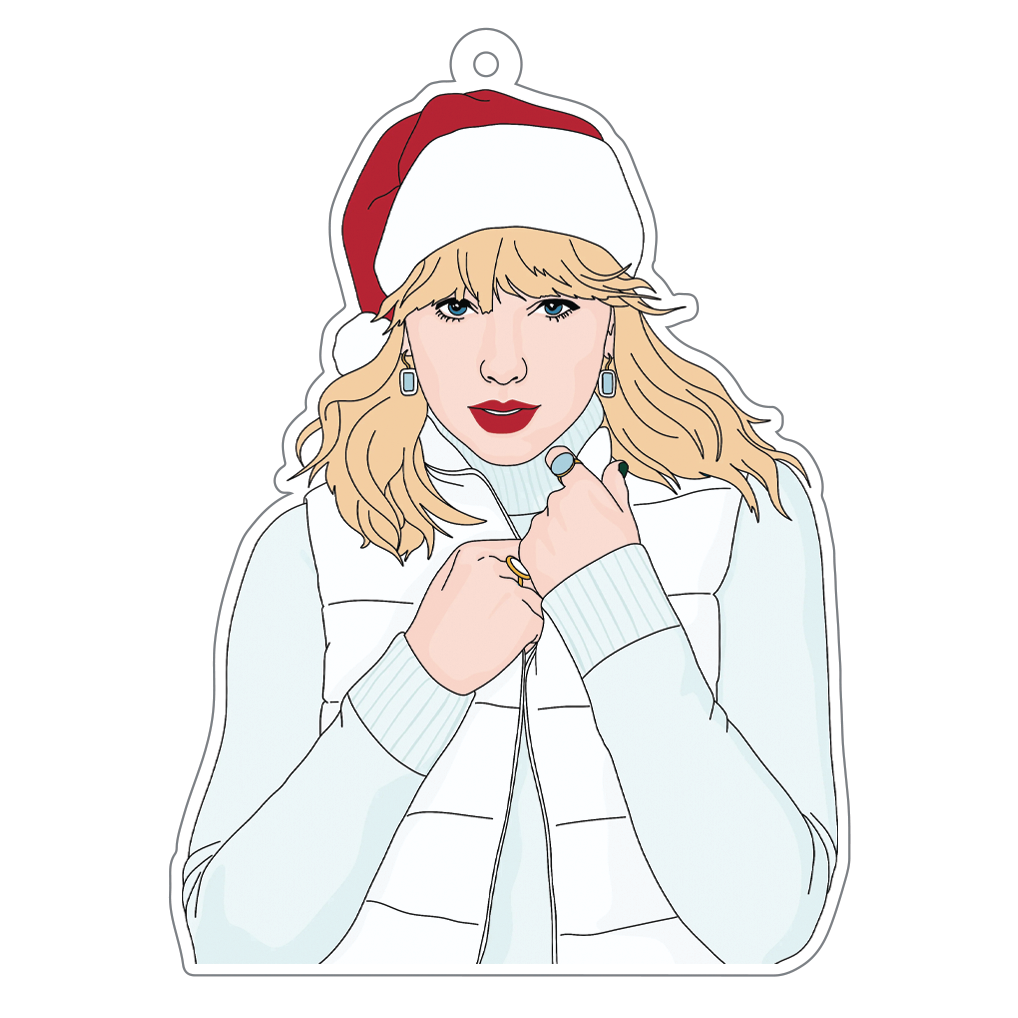 Tis the Damn Season White Acrylic Ornament