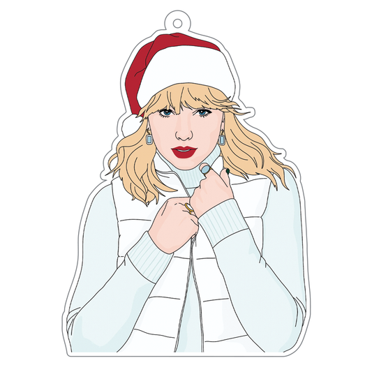 Tis the Damn Season White Acrylic Ornament