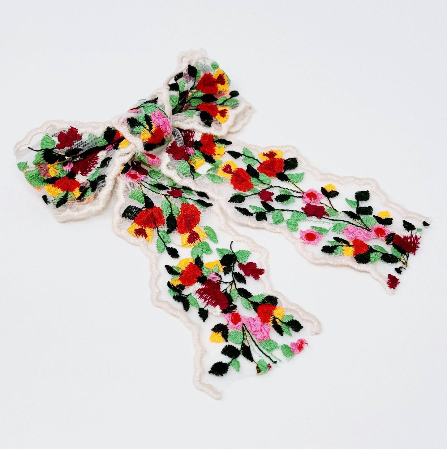 Ellison+Young - Blooming Garden Lacey Bow Hair Clip