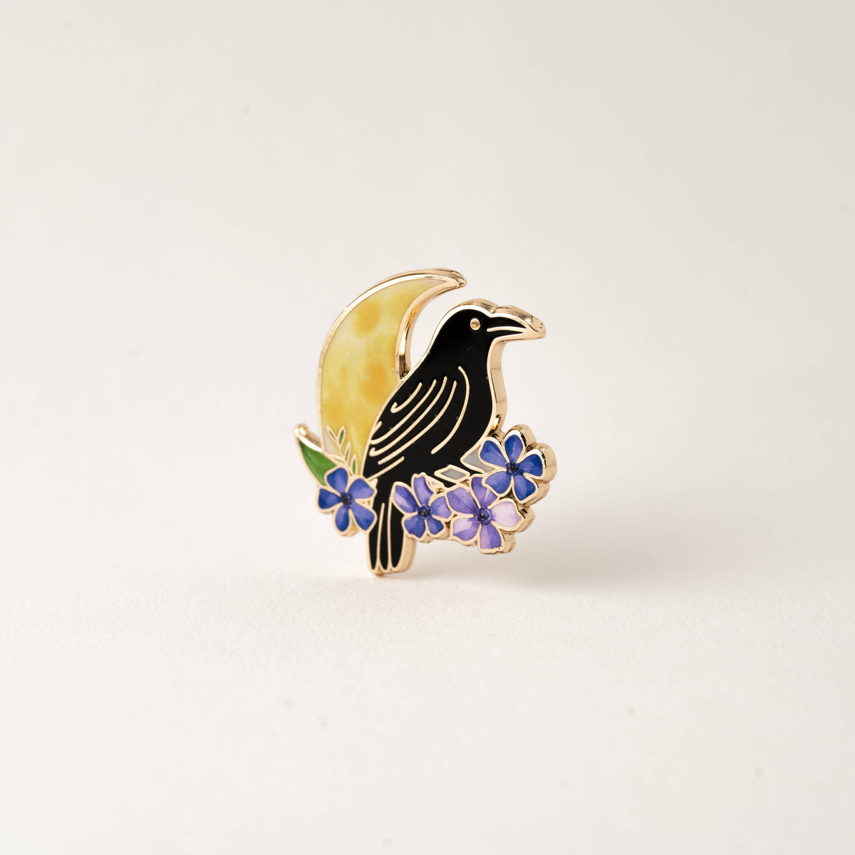 Black Raven Pin, Goth Gifts, Edgar Allan Poe, Halloween