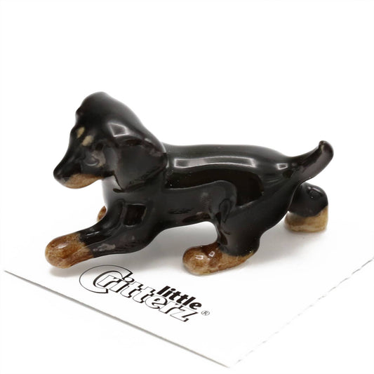 Little Critterz - Caboose Dachshund Porcelain Miniature