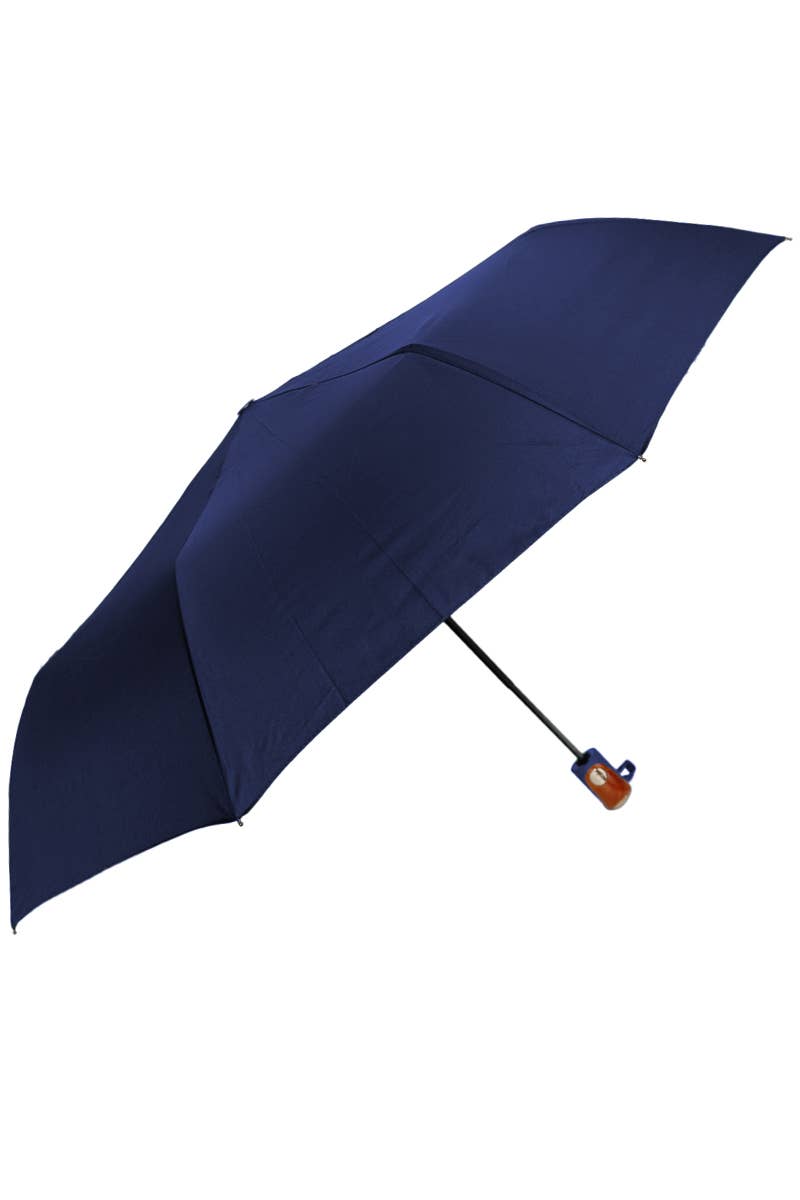 Monochrome Auto Open-fold Compact Umbrella