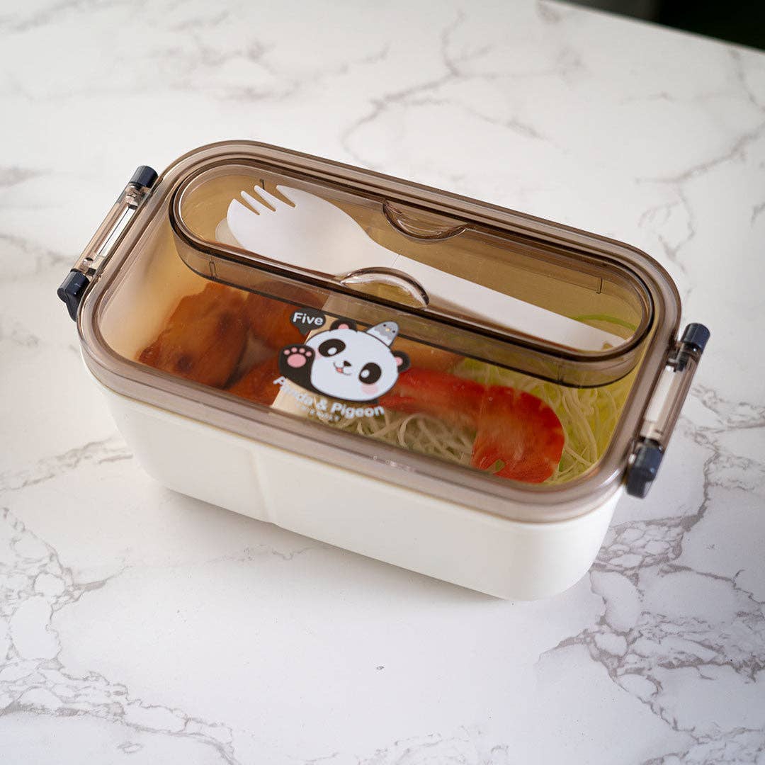 Urban Tokyo Panda Lunch Box with Spork - Thumbnail 4