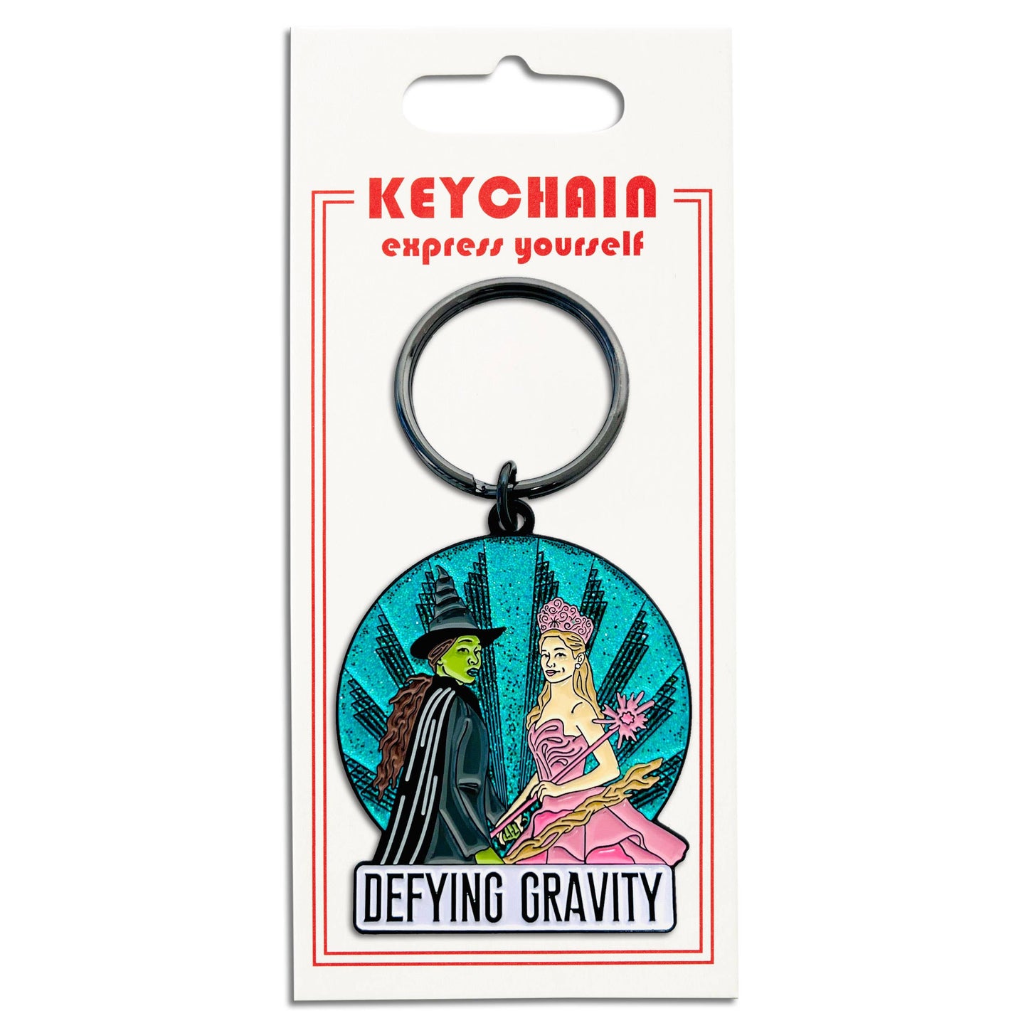 Wicked Defying Gravity Keychain